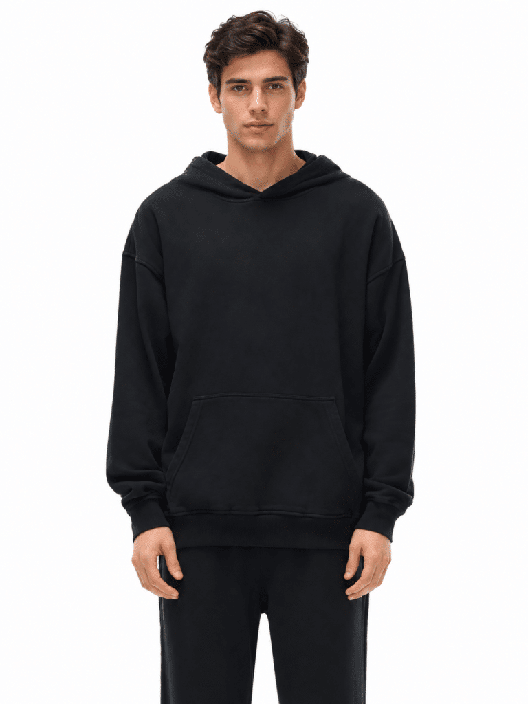 Drift Washed Cotton Oversized Hoodie – 340 GSM