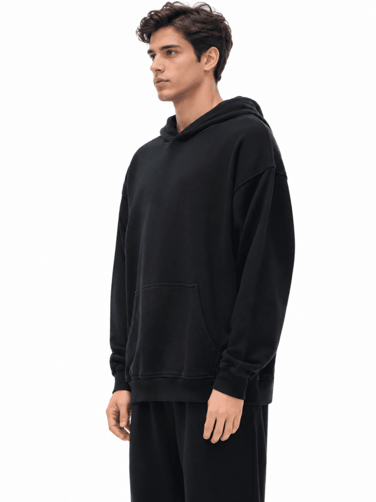 Drift Washed Cotton Oversized Hoodie – 340 GSM